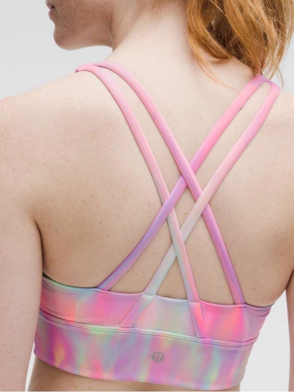 Lululemon Energy Longline Bra Medium Support, B–D Cups Psychedelic multi wash